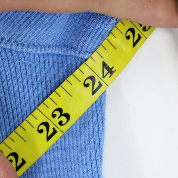 Vintage Rocksmith Crewneck Sweatshirt Mens Blue Embroidered Ninjas L 90's - Picture 8 of 9